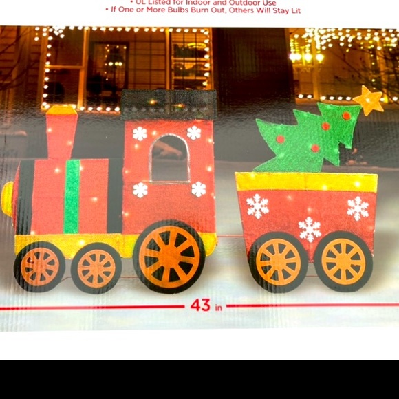 NIB Light Up 42” Choo choo Colorful Train With Presents Yard Decor - Picture 3 of 5